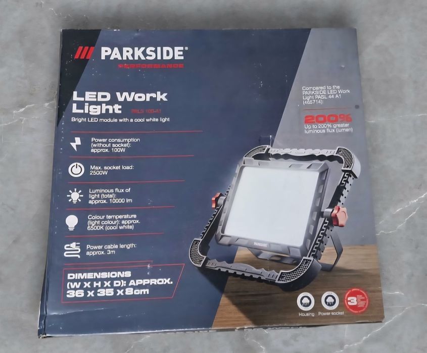 Proiector led/ lampa  lucru  PARKSIDE