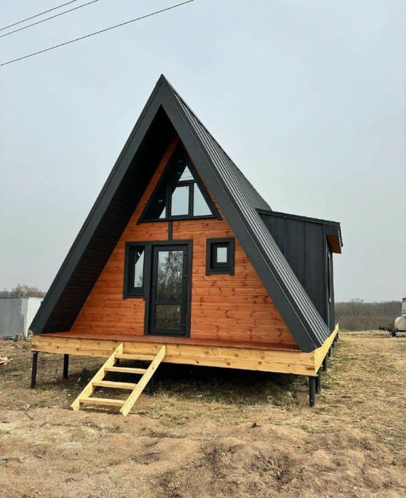 Cabane la super pret tip casa sau Aframe