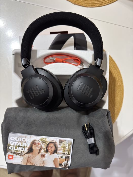 Casti wireless JBL by Harman LIVE 770NC, True Adaptive NC, Bluetooth