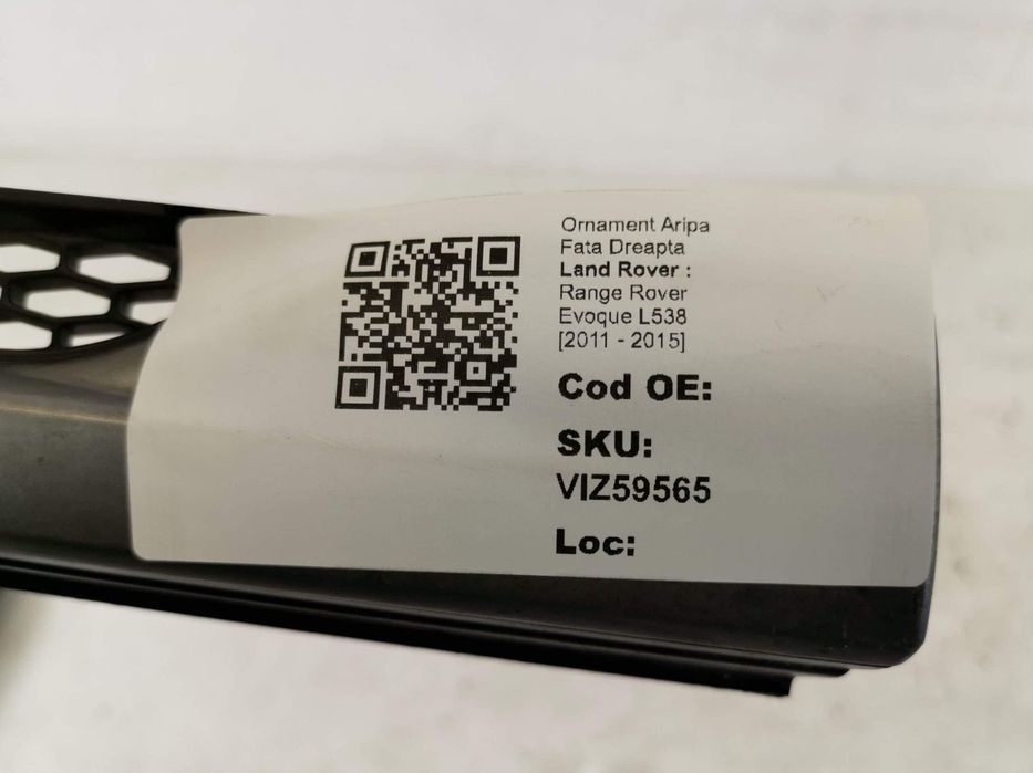 Ornament Aripa Fata Dreapta Land Rover  Range Rover Evoque L538 2011 2