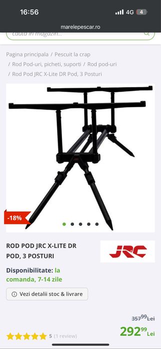 Rod pod JRC plus senzori