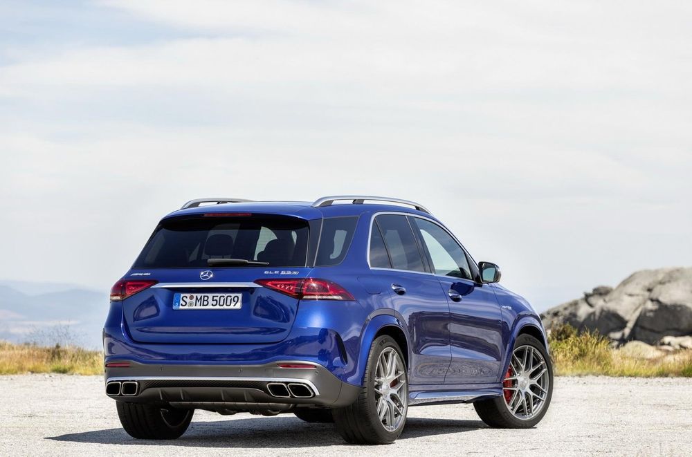 GLE/GLS 63 AMG дифузьор с накрайници W167 C167 X167 Mercedes