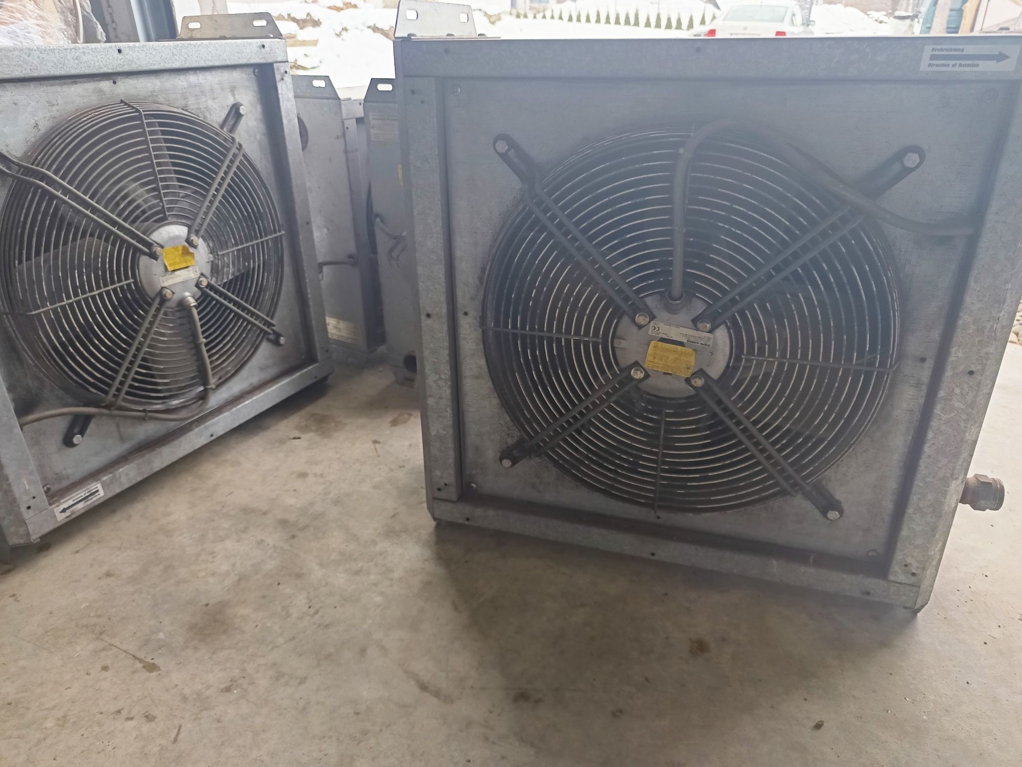 Ventilator Aeroterma pe apa Kapmann industrial , încălzire hală seră