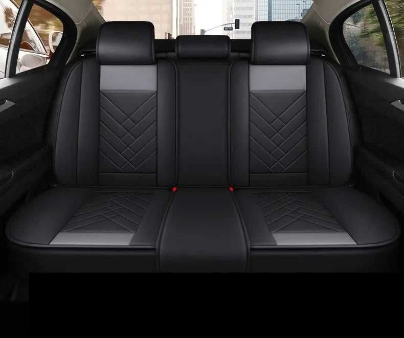 Huse Auto Dedicate Skoda Octavia - Model Premium Piele Eco Negru/Gri