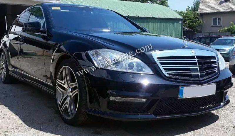 Предна броня Mercedes W221 S-Class (05- 11) - AMG с LED - НА СКЛАД!