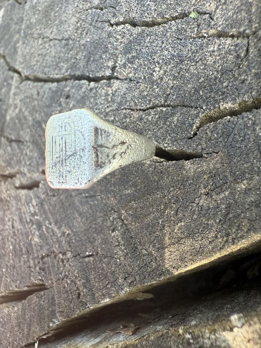 Inel cu intitale/signet ring din sec 19