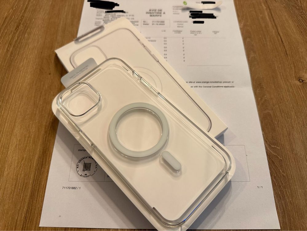 Husa clear case originala Apple Iphone 14 Plus (factura)