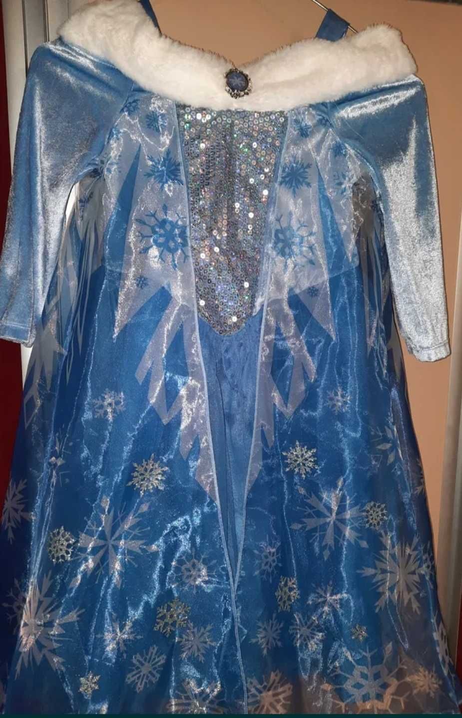 Costum fantezie Frozen Elsa m.110/116