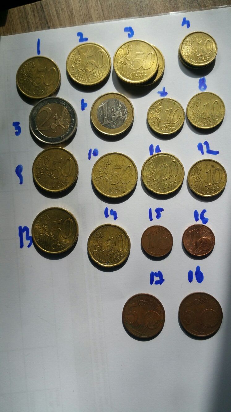 Monede rare euro-cenți(reducere 750€)