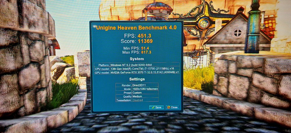 Продавам Геймърско PC I7 13700/32Gb/1.5TB nVme/RTX 3070TI/Гарац