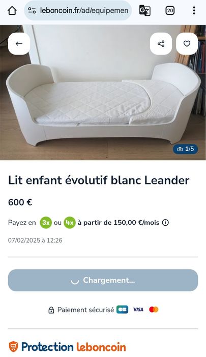 Vând pătuț Leander lemn  original,cu saltea bambus+husă impermeabilă