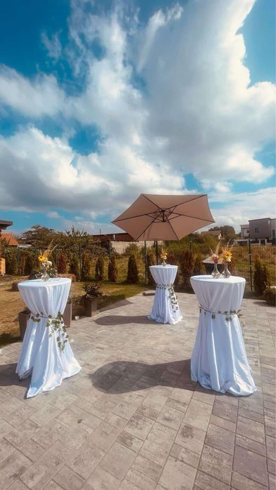 Paviliaone si cort Evenimnete ,Decor invelit mireasa ,panou