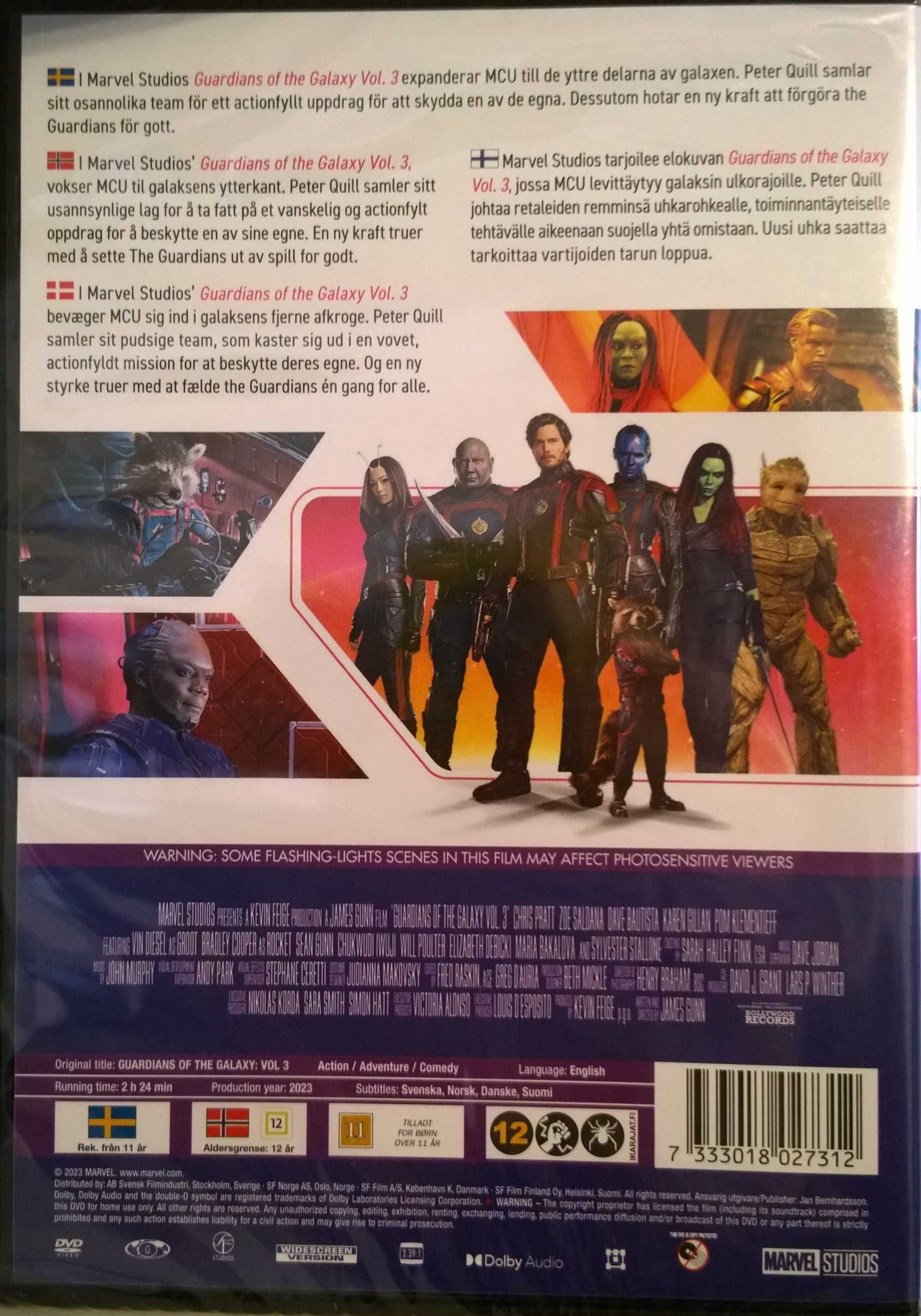 Guardians Of The Galaxy Vol 3 (DVD) (import, fara sub. romana)