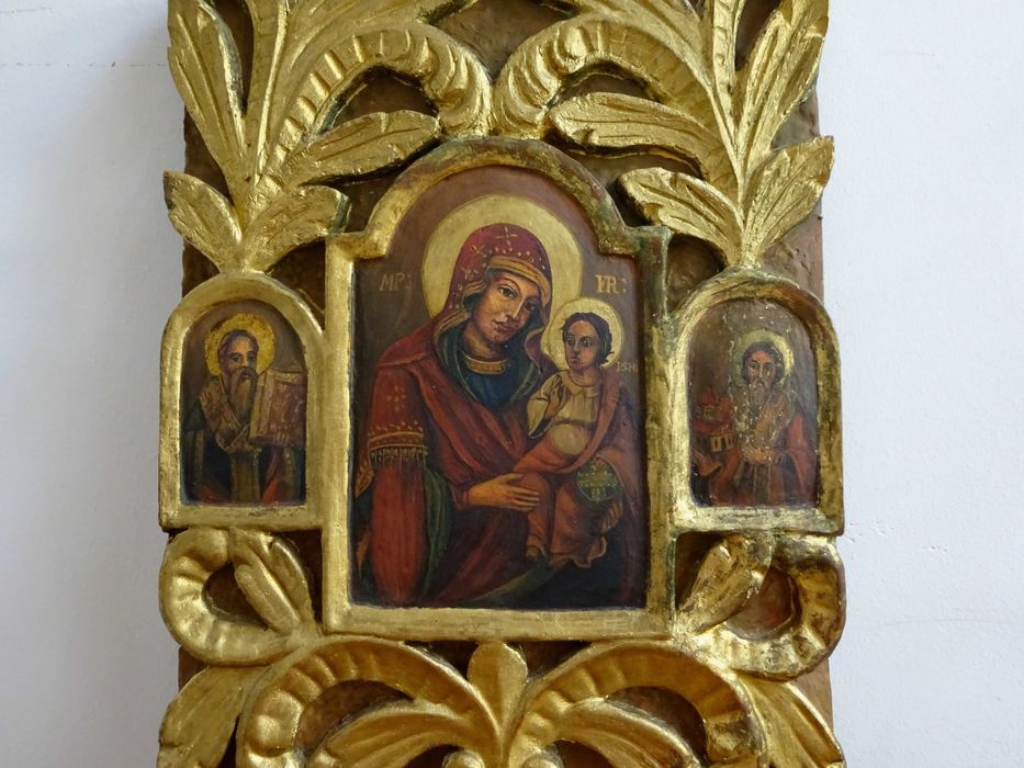 Icoana pictata pe lemn, Maica Domnului cu Pruncul, de Altar, Veche