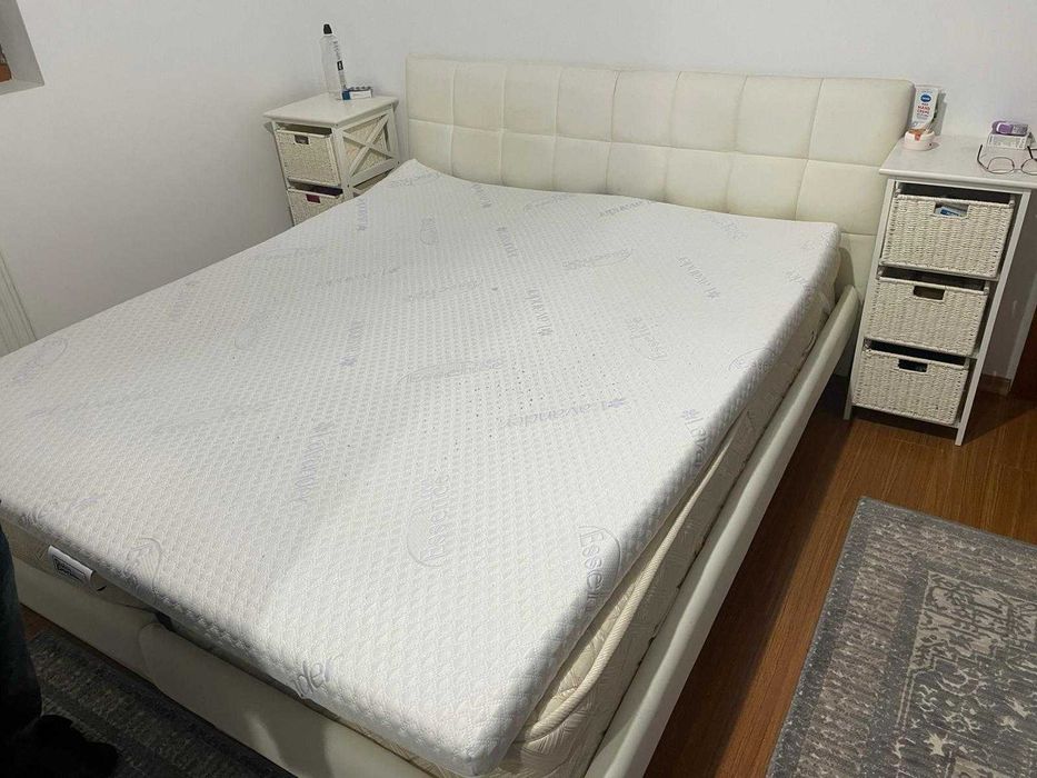 PAT MATRIMONIAL 190X160 cm ( din 2 parti tip LADA ) CU SALTELE + TOPER