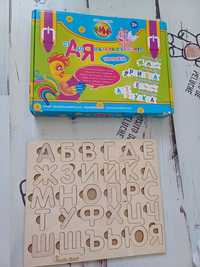 Азбуката образователна игра и дървен пъзел Munda Mundi