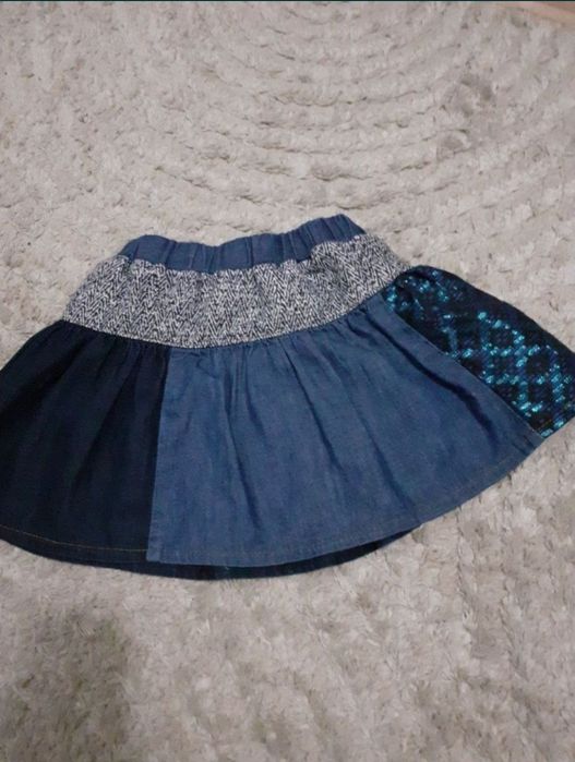 fusta noua paiete eleganta desigual 5 6 ani 110 116