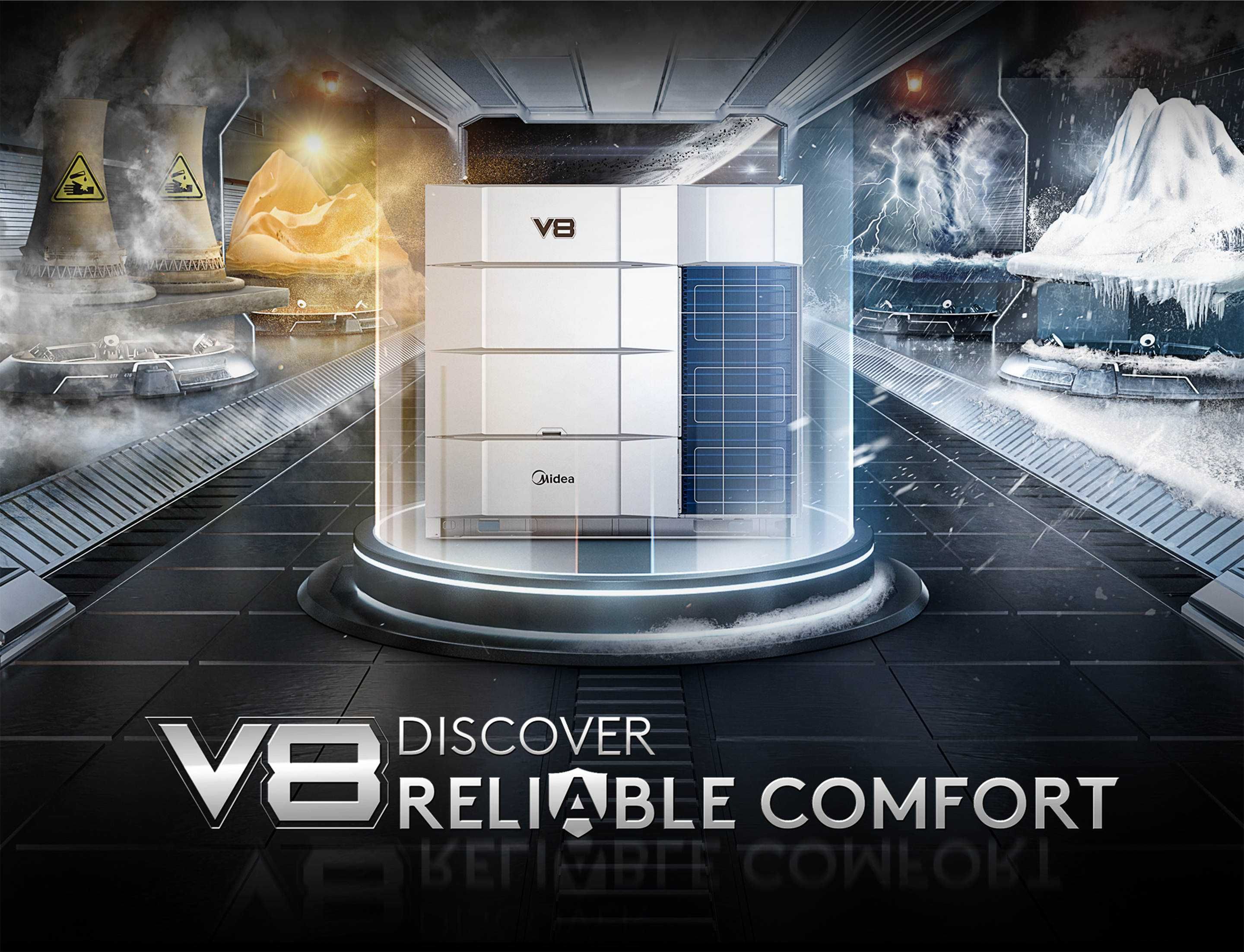 Новая VRF система Midea V8 PRO | Full DC Inverter | 45 кВт | ВРФ