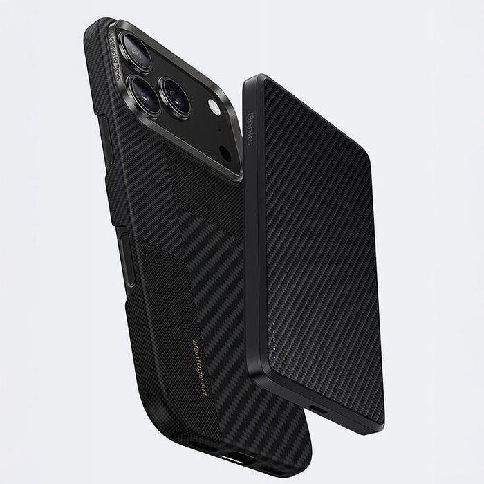 Калъф benks montage magnetic armor air за iphone 17 pro max в черен цв