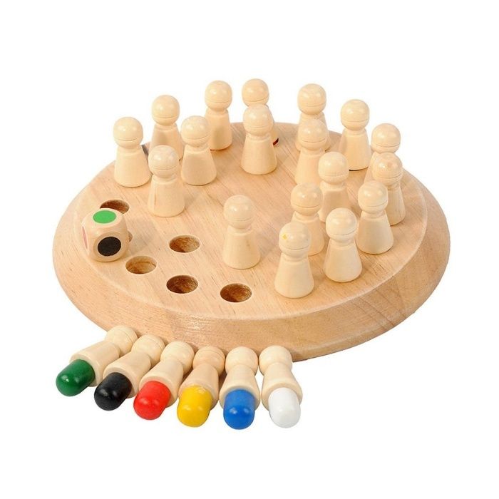 Шахматы для тренировки памяти - Мнемоники, деревянные развивашки