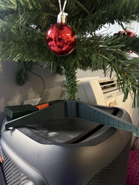 Коледна елха с лампички и играчки 90см