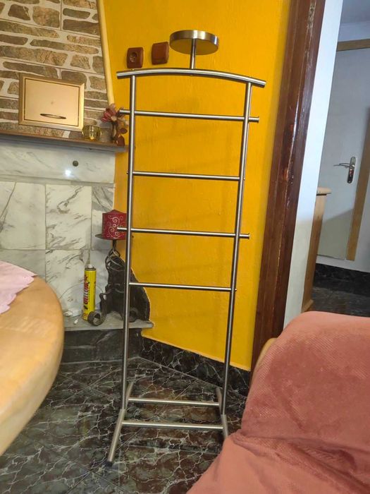 Хавлийник за баня стоящ хром