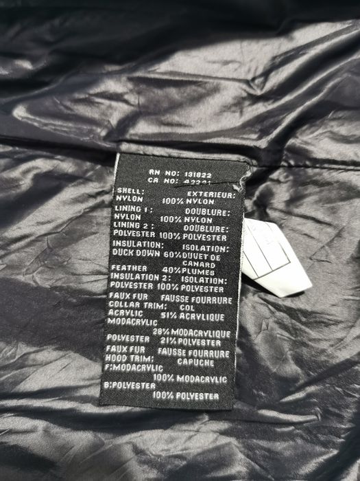 S13 geaca Parka cu puf de gâscă și blana naturală XS