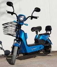 Електрически скутер EcoWay модел MK-K син цвят 20Ah батерия