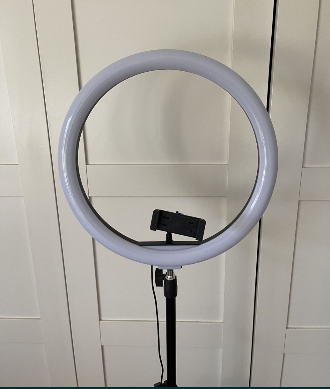 Lampa circulara Ring Light, 120 x LED SMD, 10 trepte de lumina (lumina