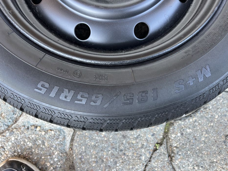 Jante 5x98mm, anvelope iarna 195/65 R15, Fiat, Alfa Romeo Citoren Opel