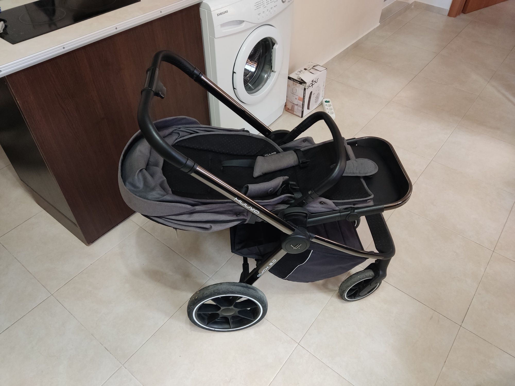 Бебешка количка Muuvo Quick 3.0 2в1 – Iron Graphite