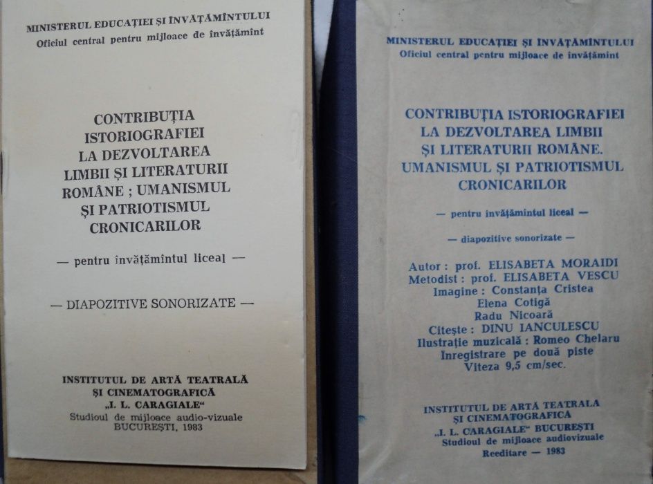 COLECTIE: Diapozitive "Contributia Istoriografiei..." VINTAGE 1983