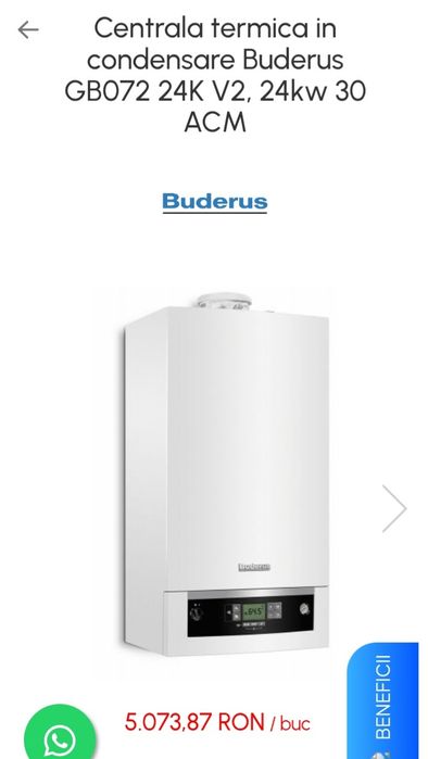 Vand centrala termica Buderus