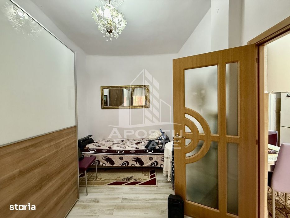 Apartament o camera, curte, terasa 20mp, centrala proprie, zona Fabric