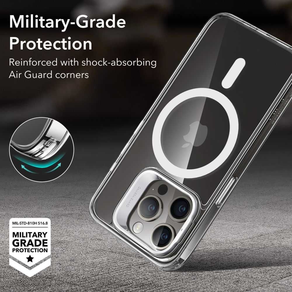 Калъф със стойка и MagSafe iPhone 15 Pro/Pro max от ESR Cloud