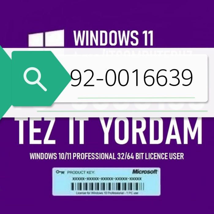 Kompyuter xizmatlari | Sifatli va ishonchli Windows