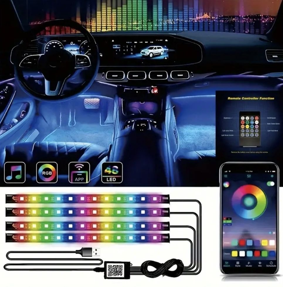 Lumini ambientale LED RGB- USB