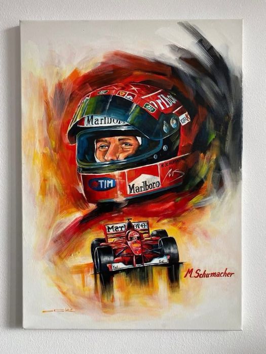 Formula 1 Sebastian Vettel, Schumacher, Hamilton Tablouri Originale