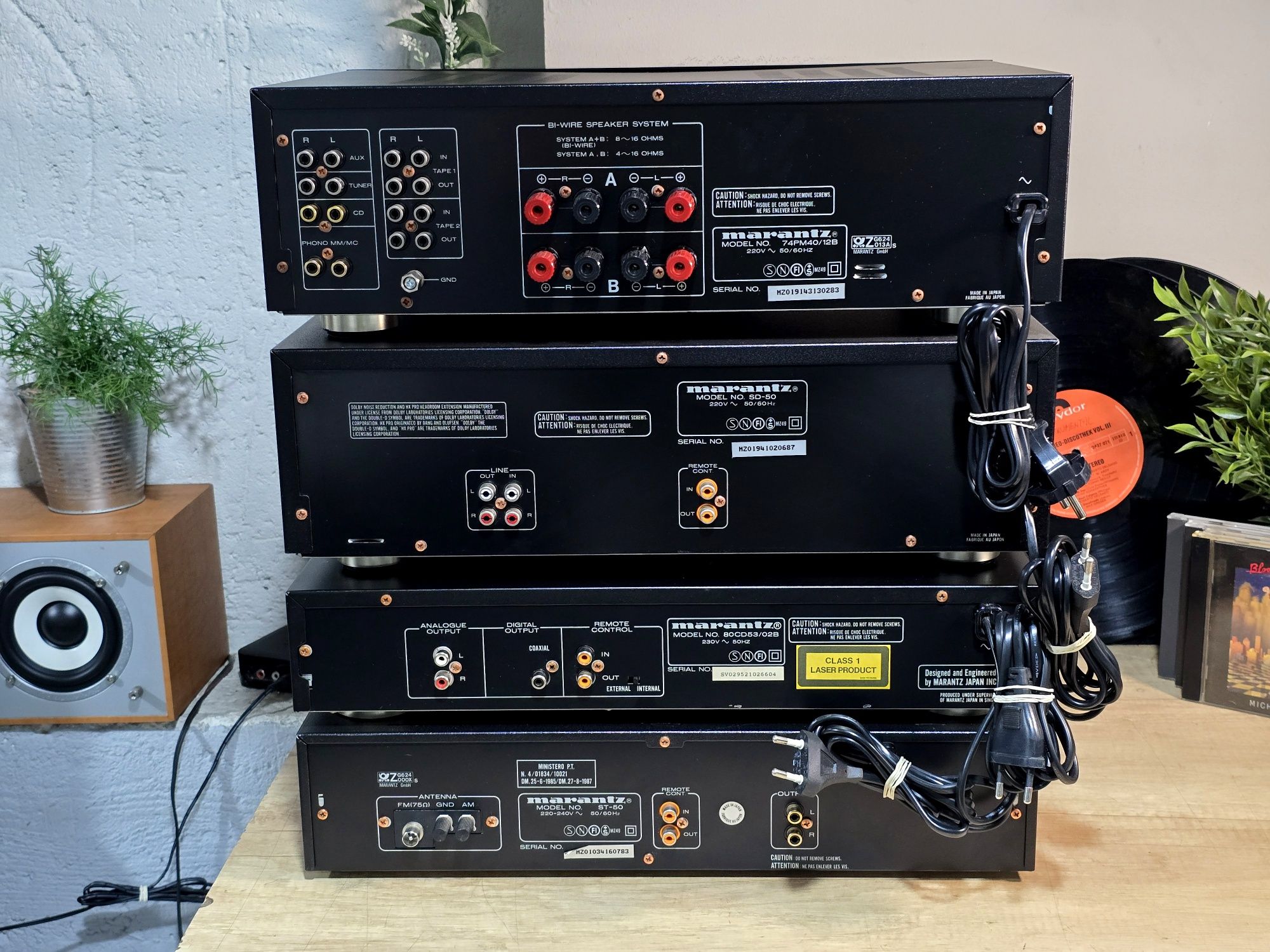 Linie audio MARANTZ ,deck, tuner ,cd-player, amplificator, hifi stereo