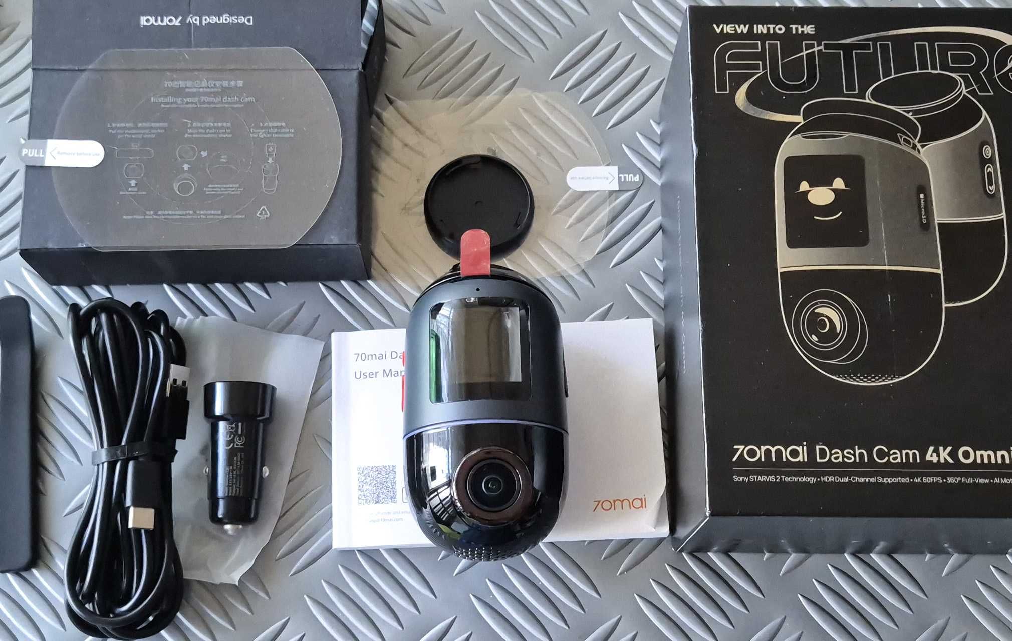 Видеорегистратор 70mai Omni X800, 4K, 360, AI, GPS, ADAS, WiFI 6