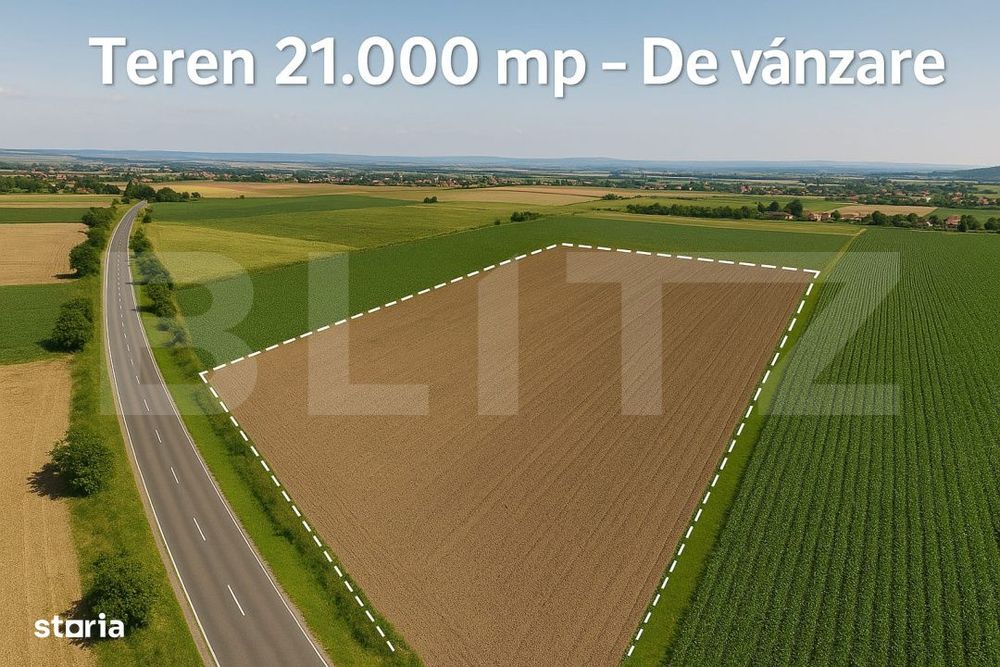 Teren de vanzare – 21.000 mp – Zona C.A.T.I.A