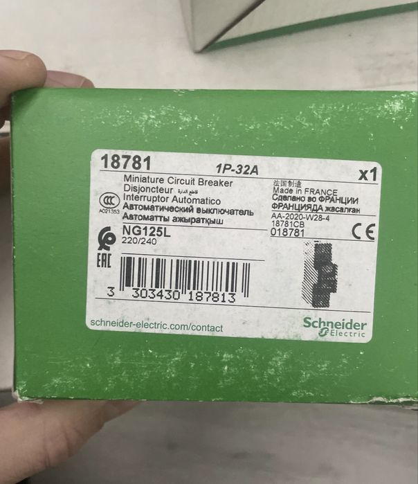 Автоматический выключатель шнайдер