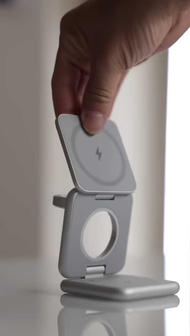 Беспроводная зарядка MagSafe 3в1 15Вт для iPhone, AirPods, AppleWatch
