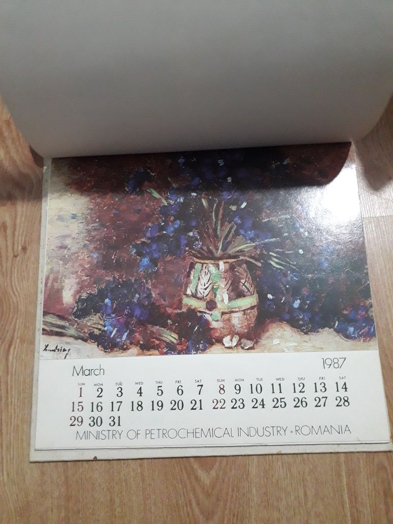 Calendar Rapsodia Romana 1987( The romanian rhapsody)