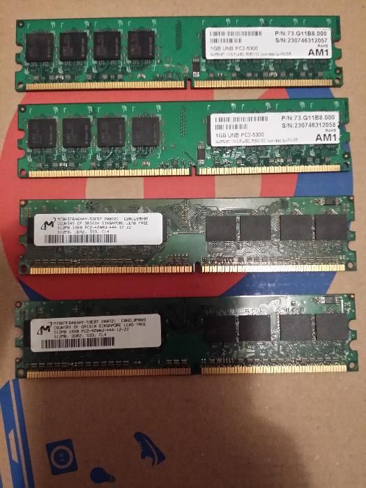 Memorie RAM DDR2 KIT Dual Channel 2 X 512MB