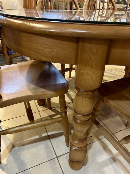 Дъбова маса + 6 стола Холандия