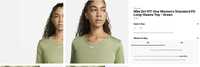 Bluza Nike Dri Fit Running Femei culoare Olive/Verde XL
