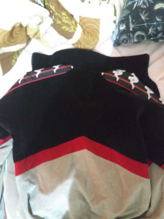 Geaca Kappa Authentic Cabrini Track Jacket Black/Red/Grey