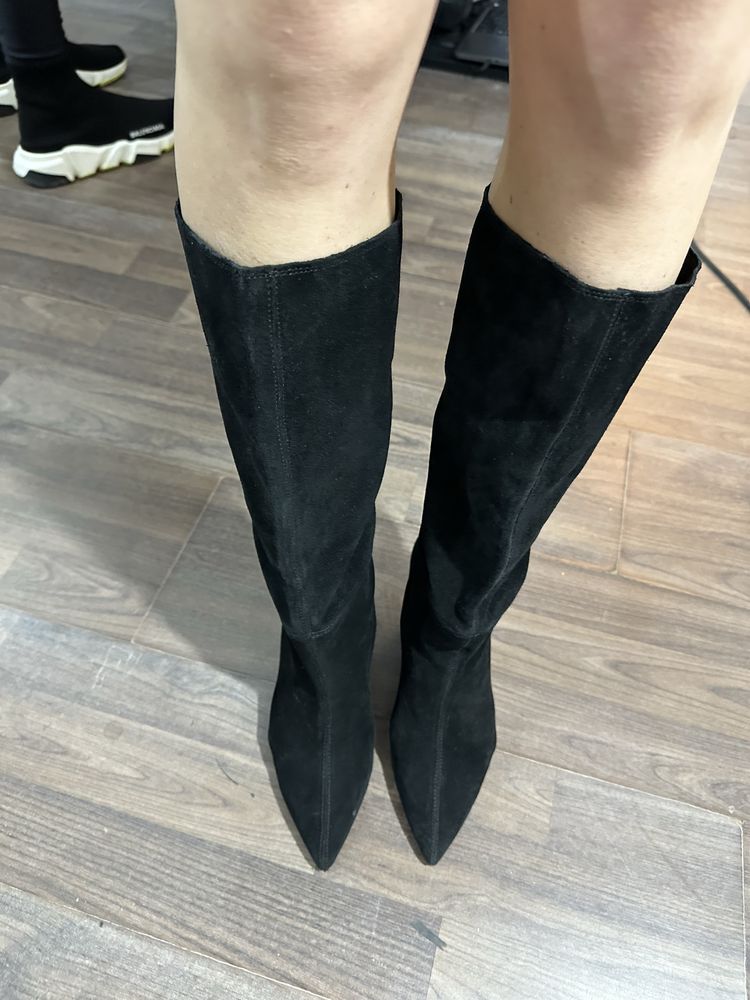 Cizme ZARA piele intoarsa 36