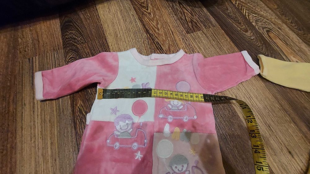 Бебешки  топли плюшени гащиризончета 0-3 m